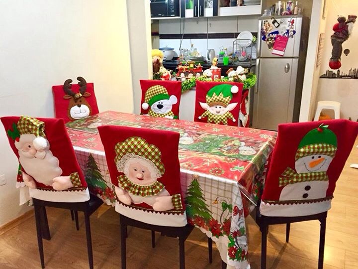 como decorar el comedor de navidad forros navide 241 os para comedor a medida s 30 00 en como decorar el comedor de navidad forros navide 241 os para comedor a medida s 30 00 en