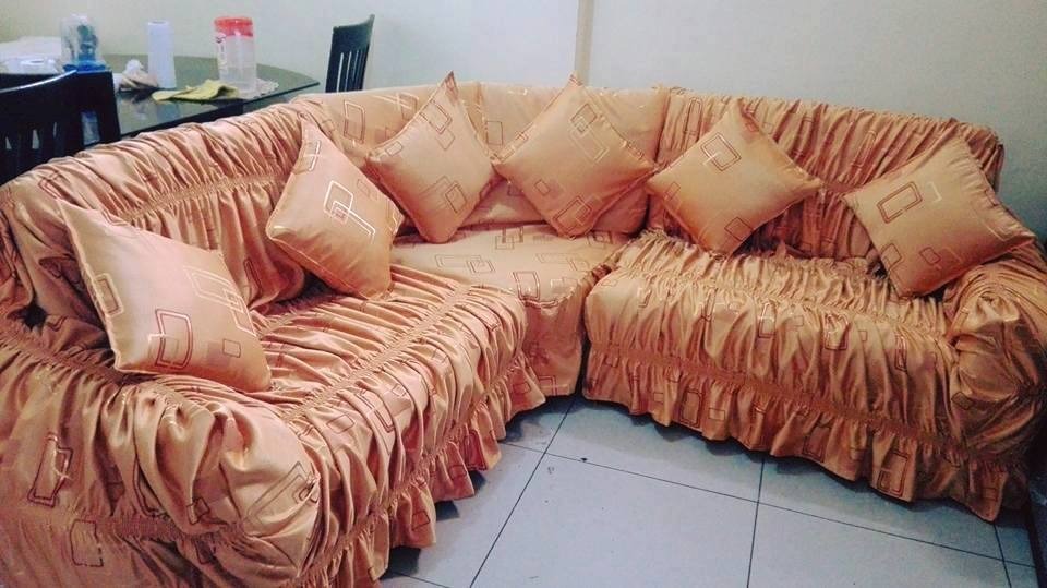 Forros Para Muebles De Sala Tipo L Seccional S/ 220,00 en Mercado Libre