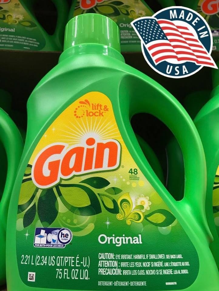 frete grátis gain sabão