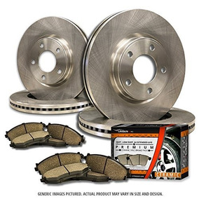 Platinum Hart *DRILLED /& SLOTTED* Brake Rotors CERAMIC Pads 2719 FRONT KIT