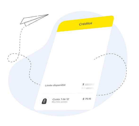 Ilustración de la sección Créditos de la aplicación de Mercado Libre