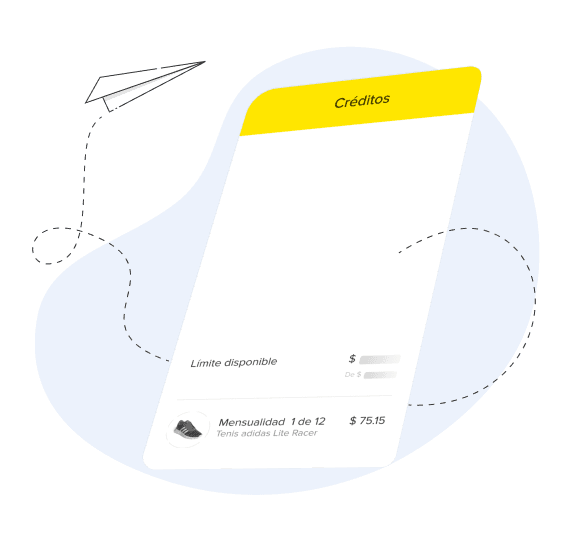 Ilustración de la sección Créditos de la aplicación de Mercado Libre