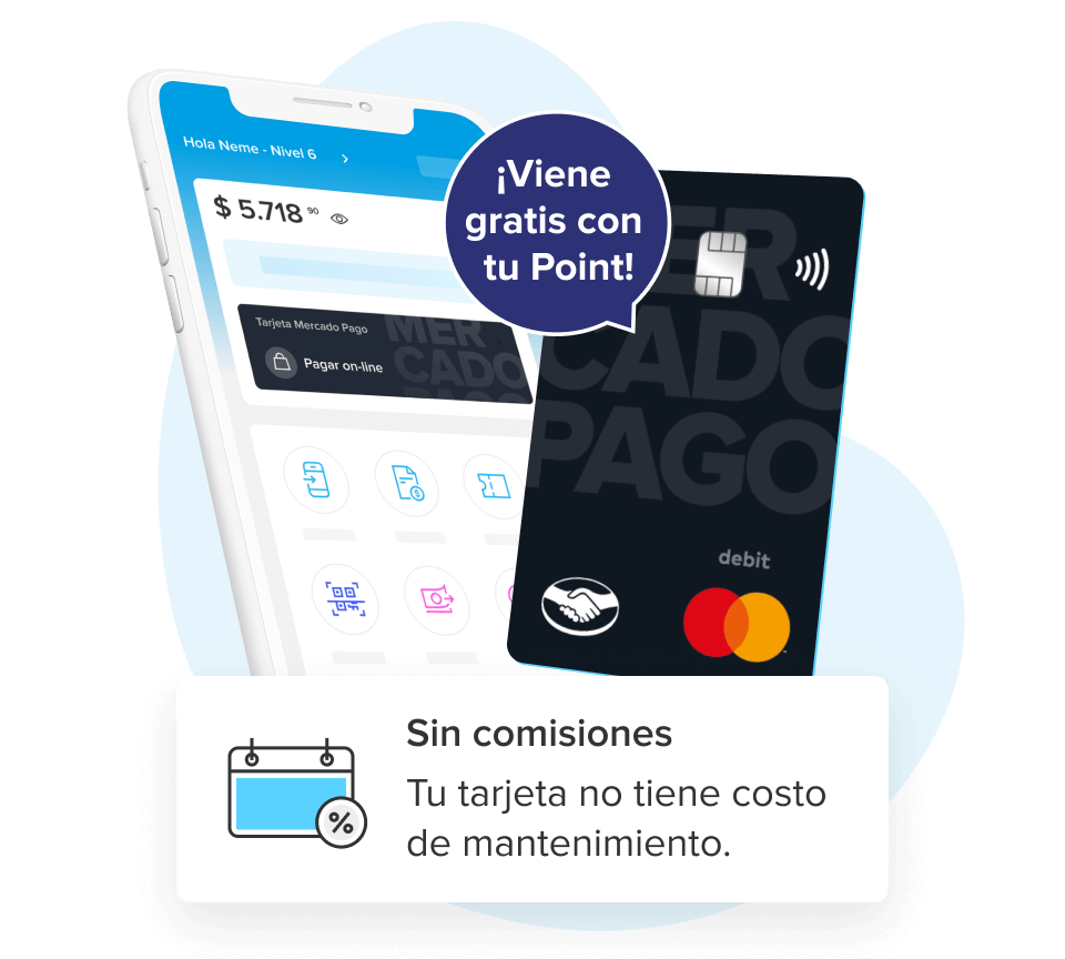 La tarjeta viene gratis con tu Point y no tiene costo de mantenimiento.