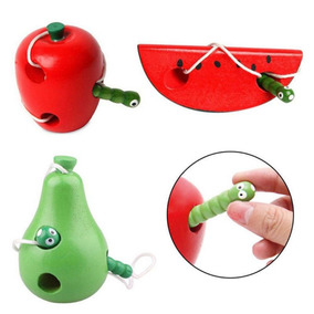 Threading Fruta Inteligencia A Cordón Forma Montessori Juego vb76gfYy