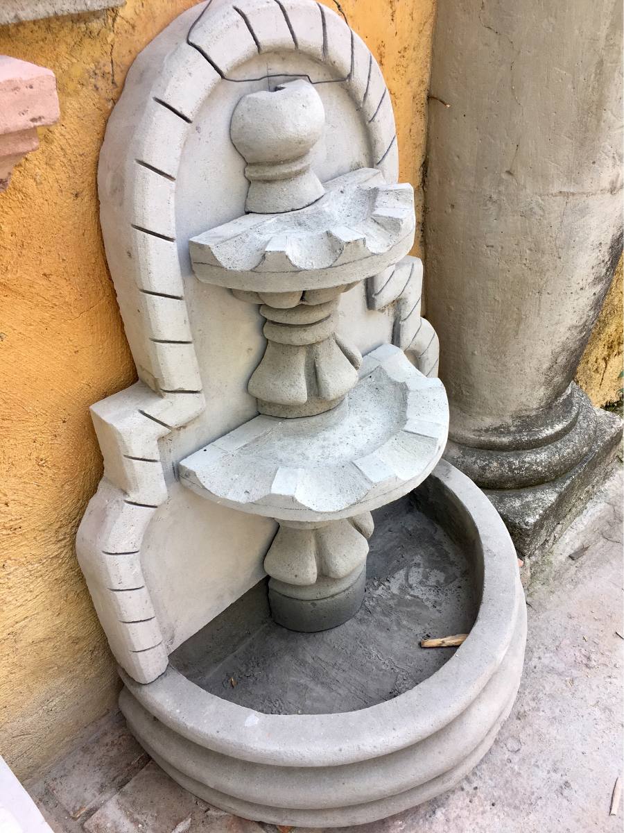 Fuentes De Pared De Cantera Fuente De Pared Chica De Cemento - $ 2,000.00 en Mercado Libre