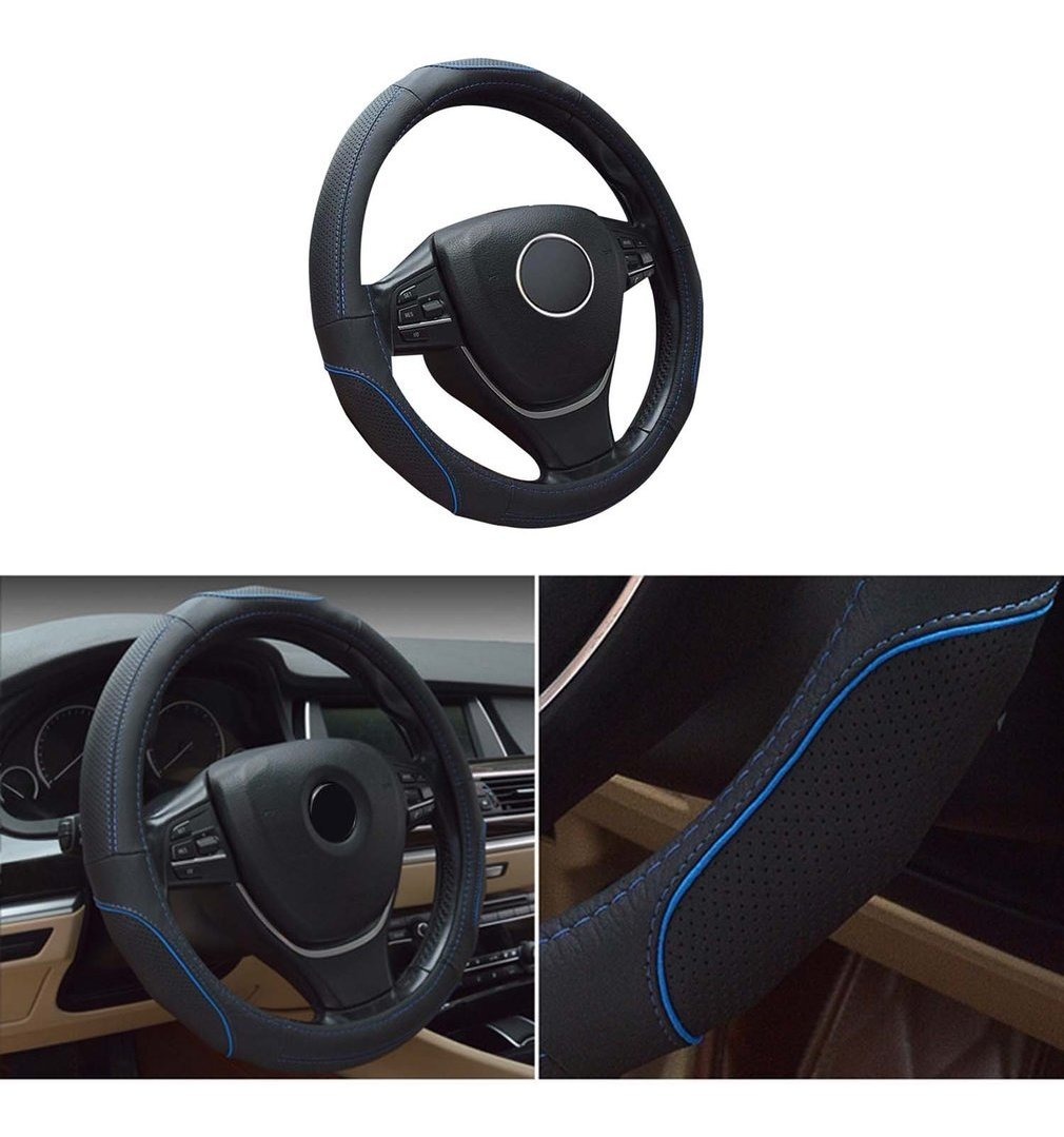Antideslizante Funda para Volante de Coche con Relieve de Piel Skidproof