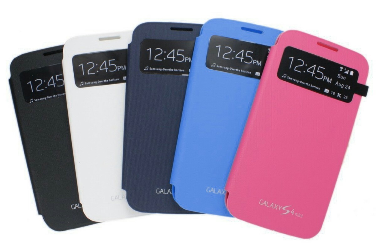 samsung s4 mini flip cover rosa