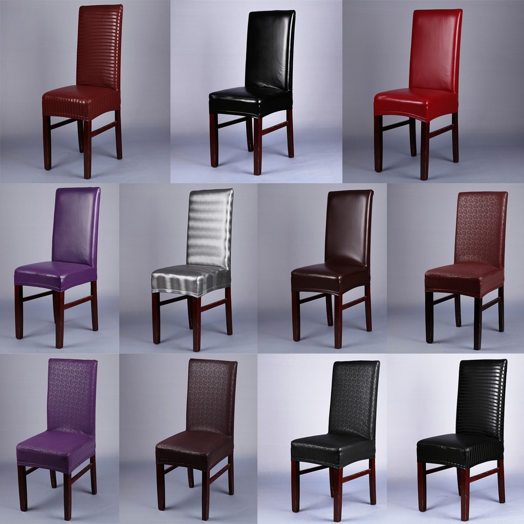 Funda Para Silla De Comedor Elástica Decorativa Cuero Pu F ... Funda Para Silla De Comedor Elástica Decorativa Cuero Pu F ...