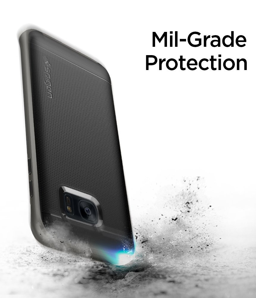 Spigen Galaxy S7 Edge Carcasas y Fundas Neo Hybrid Gunmetal 556CS20143