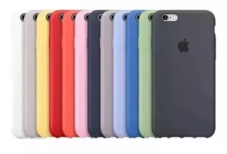Funda Silicon Case iPhone 5 5s 6 6s 7 8 Plus X Xs 24 Colores