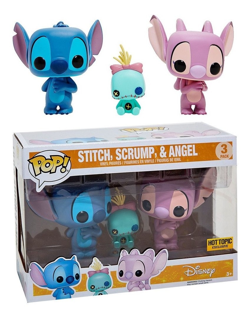 Funko Pop Stitch Y Angel Funko Pop Disney Stitch Scrump Angel Hot Topic Exclusive - R$ 299,90 em