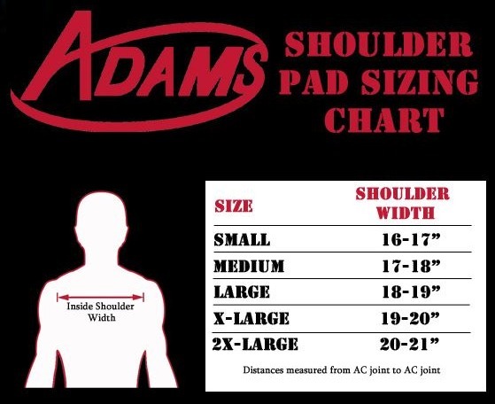 Schutt Shoulder Pads Size Chart