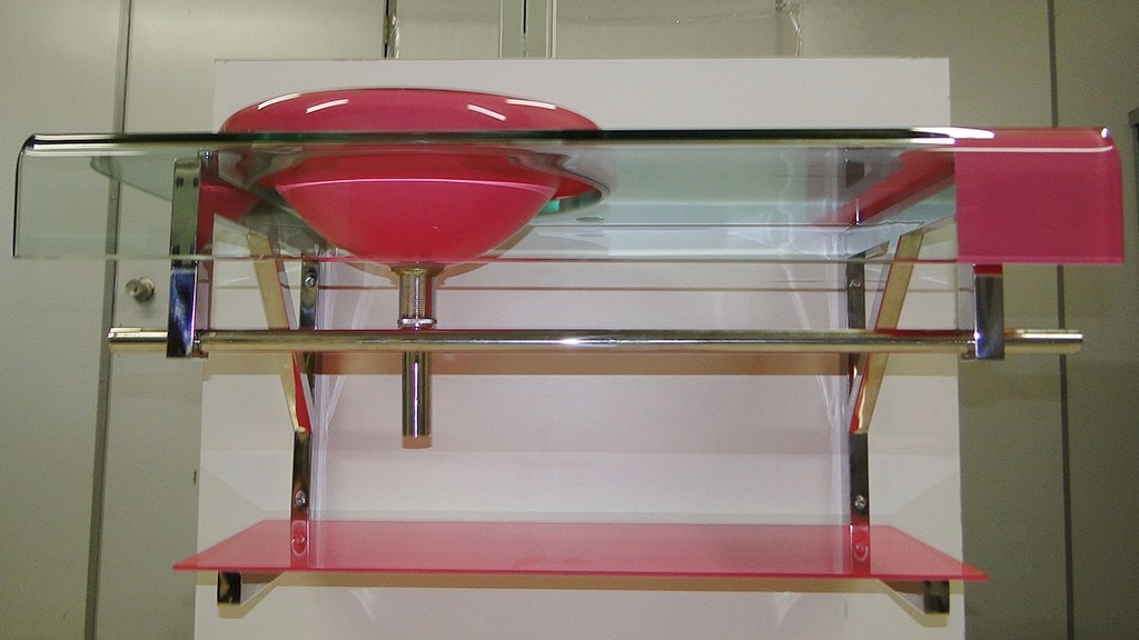 Gabinete De Vidro Rosa Pbanheiro Com Espelho 90cm R$ 999,00 em Mercado -> Cuba Para Banheiro Roxa Gabinete De Vidro Rosa Pbanheiro Com Espelho 90cm R$ 999,00 em Mercado -> Cuba Para Banheiro Roxa