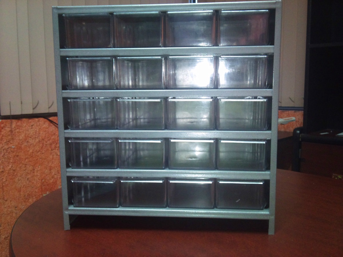 Gabinete Visible 20 Gavetas Exhibidor Cajonera Anaquel - $ 200.00 en Mercado Libre