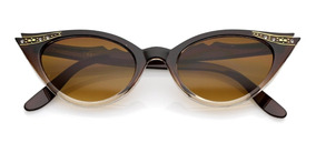 Cat Eye Rockabilly Para Mujer Damas Gafas De Sol Moda Retro Vintage 80/'s 70/'s