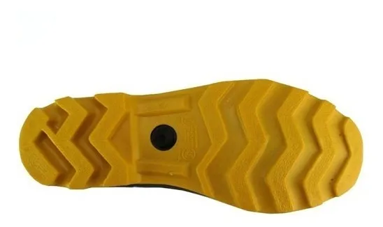 bota de borracha solado amarelo
