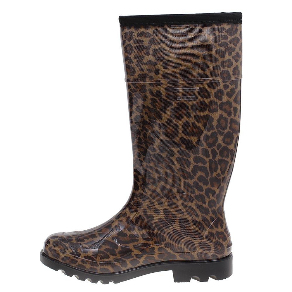 Galocha Feminina Estampa Onça Marrom Calfor Pampeana 24074 - R$ 93,46 em Mercado Livre