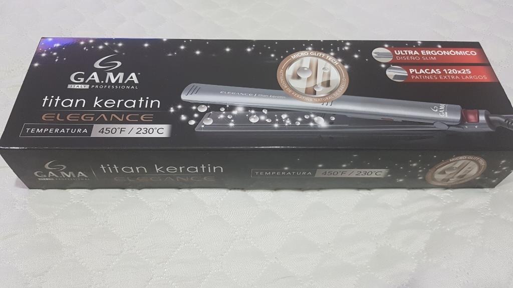Plancha gama titanium keratin elegance precio