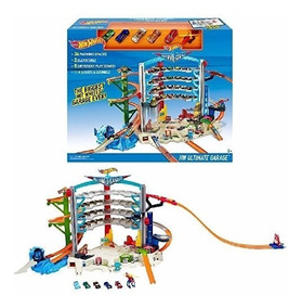 De Carreras Pista Ultimate Playset Hot Garage Wheels Garaje FlcT1JK