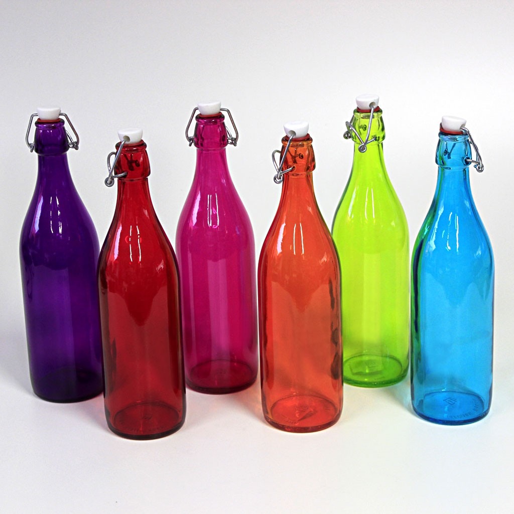 Resultado de imagem para garrafas coloridas