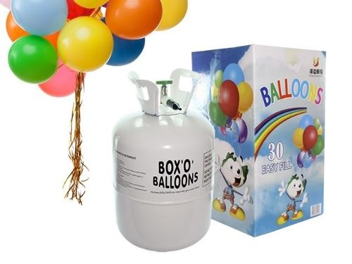 Globo Helio Gas Bote de cilindro desechable fiesta de cumpleaños llena 50 Globos