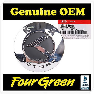 Genuine Trunk K Black /& Chrome Emblem for Kia 03-06 Sorento OEM 863203E041
