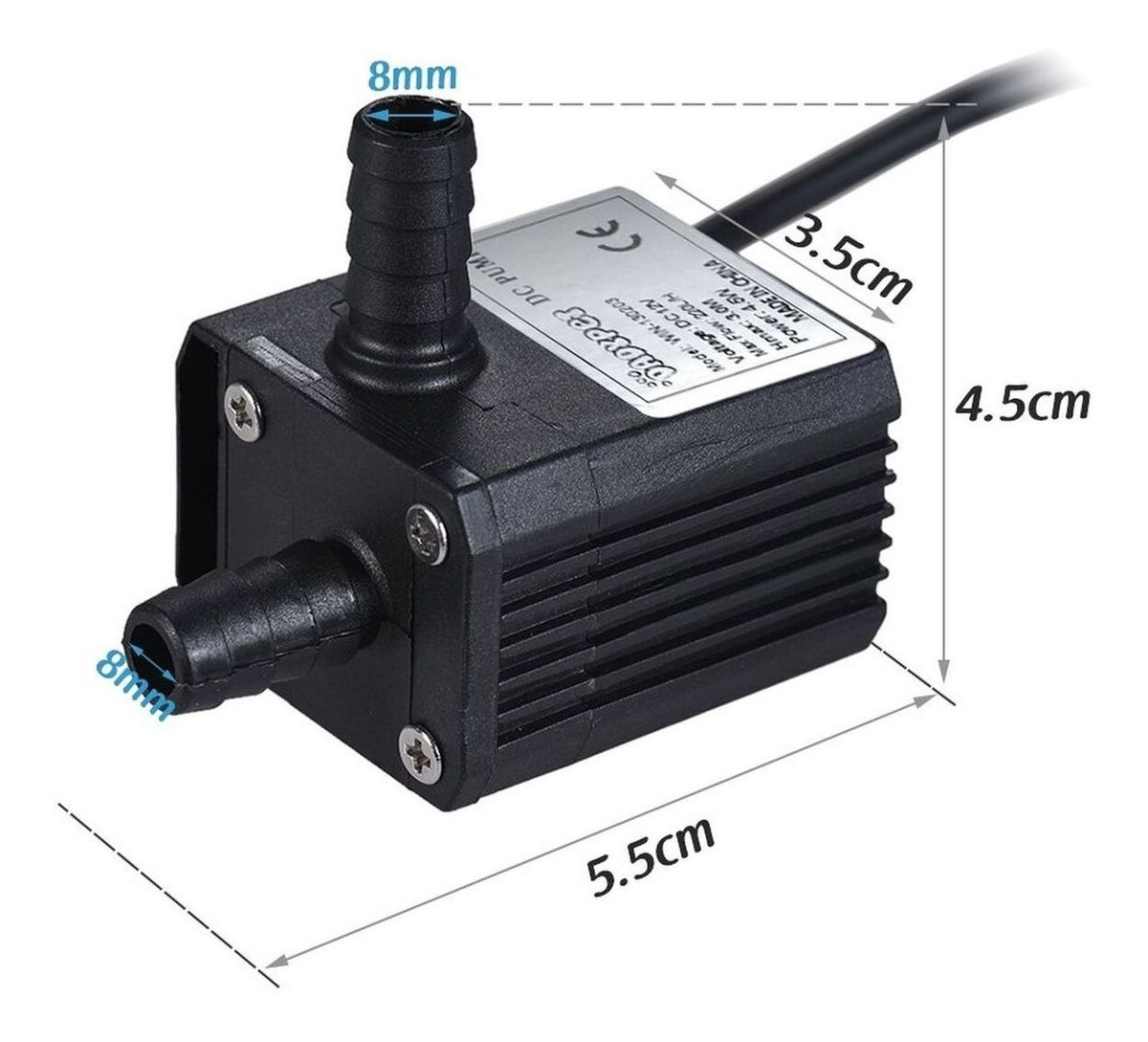 H Bomba el/éctrica sumergible de agua Mini Ultra silenciosa Bomba negra Hardware mec/ánico Aquarium Pro Bomba de agua LeobooseDC 12V 240L