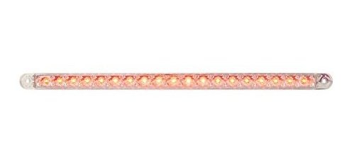 GG Grand General 76385 12 Inch 19-Led Flush Mount Light Bar Red Lens 3 Wires