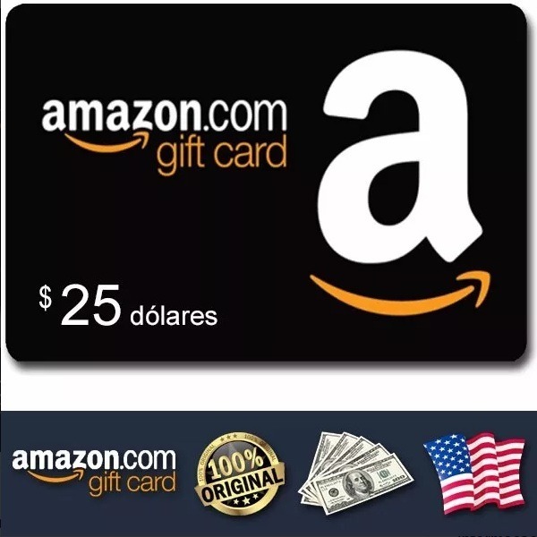 gift card amazon eua original 25 dolares pague em reais r 125 00