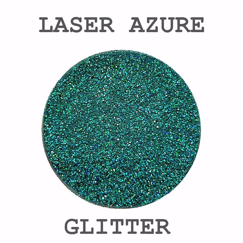 glitter laser azure color