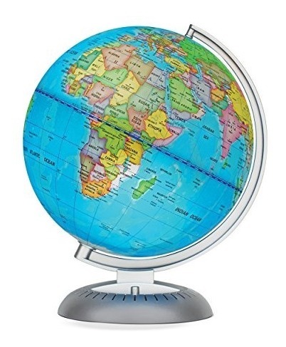  Bola del mundo globo terráqueo para Desktop Decoración Niños juguete para el Aprendizaje tubayia 20 cm deriva Ender iluminada Globen 