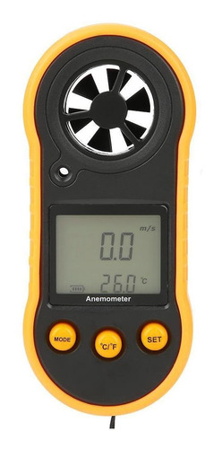 autom/óvil oficina etc. Anem/ómetro Gm818 Lcd Anem/ómetro digital Medidor de velocidad del viento de mano Medidor de velocidad del aire Medidor de velocidad del aire en el hogar
