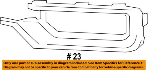GMC GM OEM 13-16 Acadia Front Bumper-Grille Surround Left 22814530