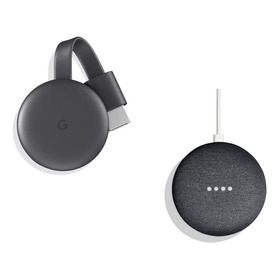 Google Chromecast + Parlante Inteligente Nest Mini