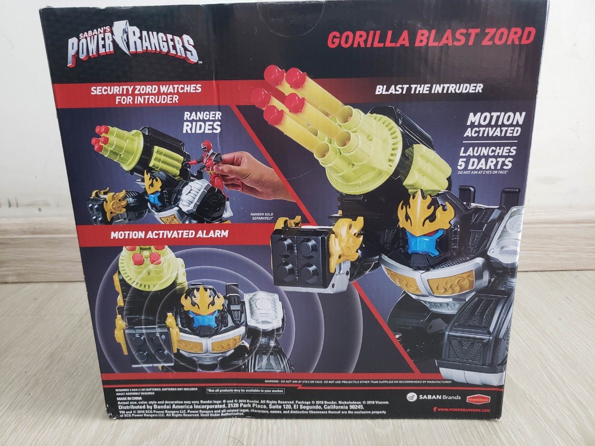 Saban S Power Rangers Gorilla Blast Zord Super Ninja Steel Ban Dai Brand New - roblox classics series 2 limited set 12 toys figures 15pc
