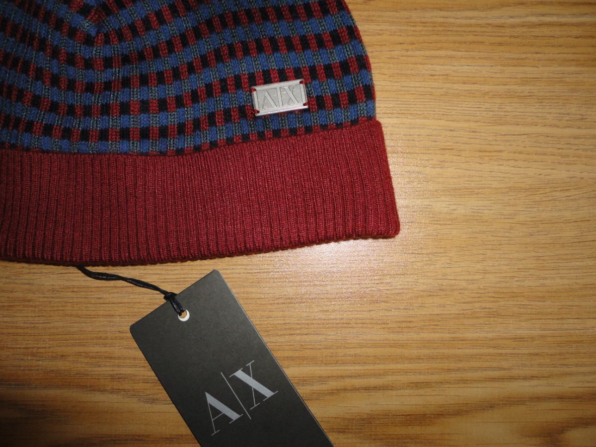 gorro ax armani exchange (checkerboard hat) 100% original