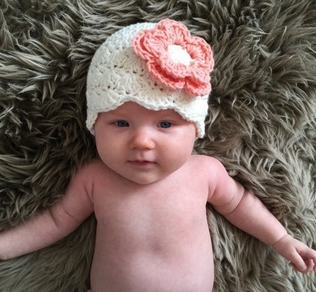 gorro para bebe niña,hilo o lana,ropa y accesorios
