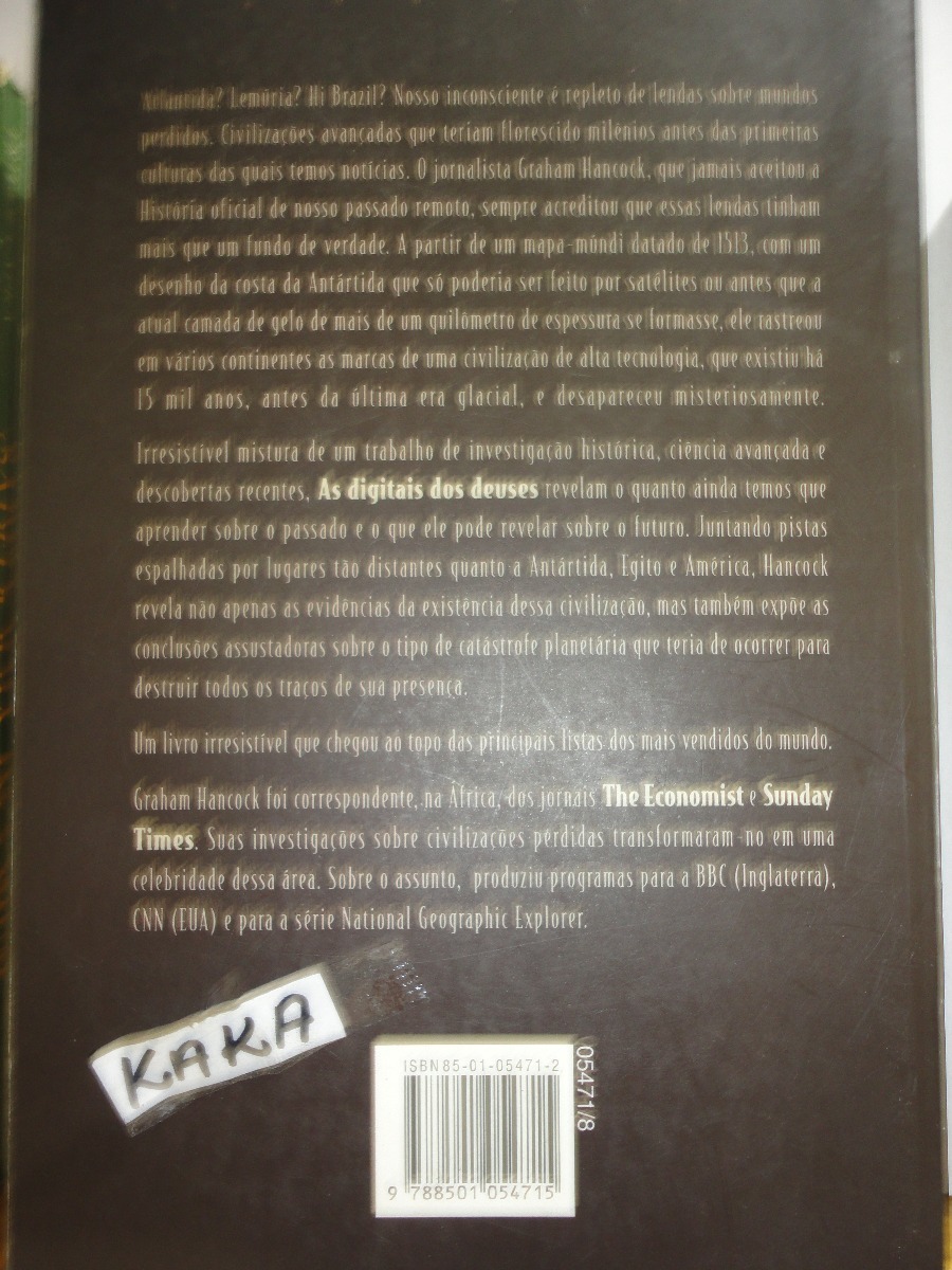 AS DIGITAIS DOS DEUSES EM EBOOK AS DIGITAIS DOS DEUSES EM EBOOK