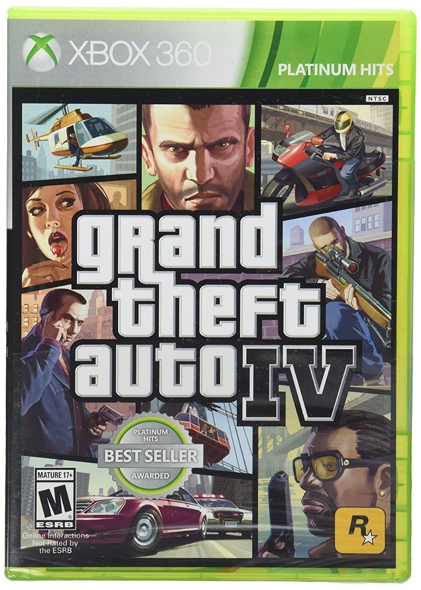 Grand Theft Auto Iv Gta 4 Xbox 360 Portada Impresa Nuevo