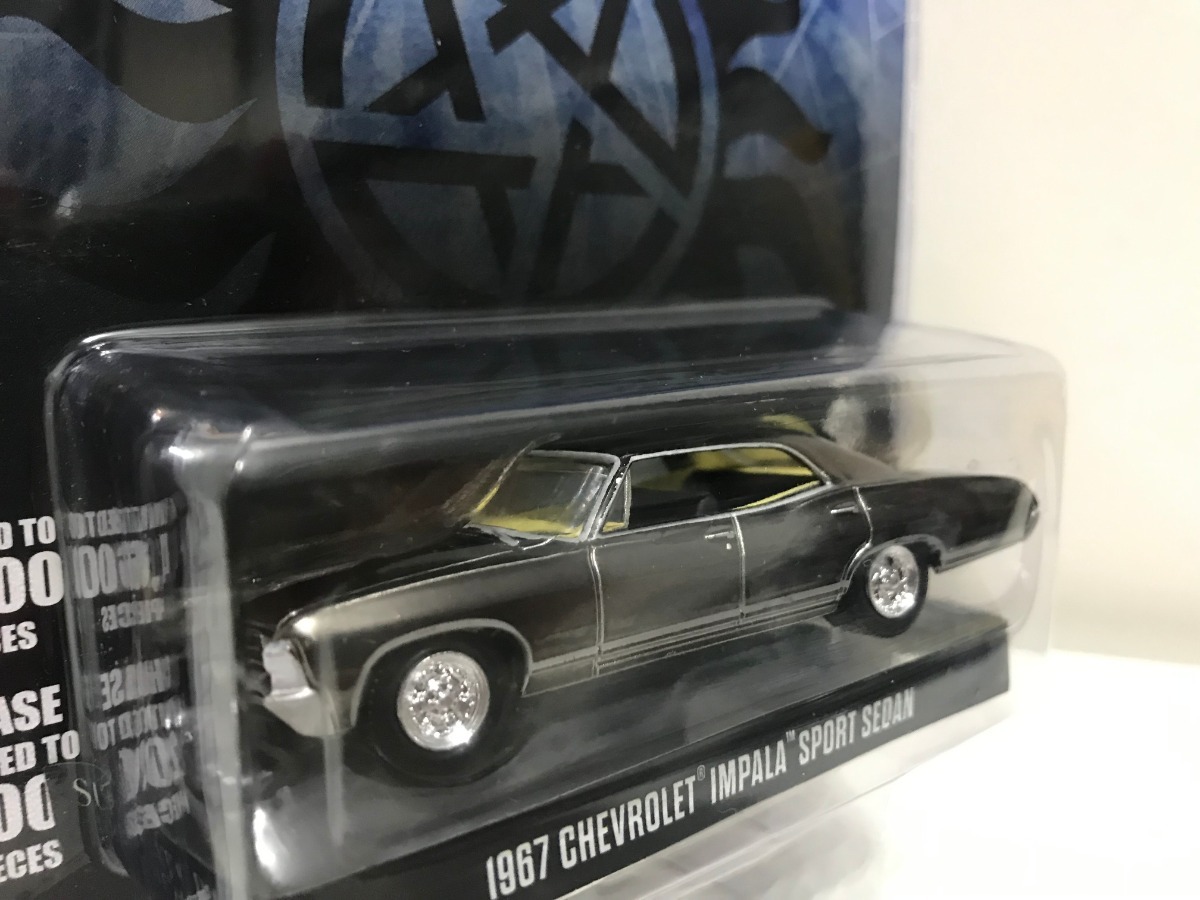 Greenlight 1 64 Supernatural 1967 Chevy Impala Sedan 1 64 Black Chrome