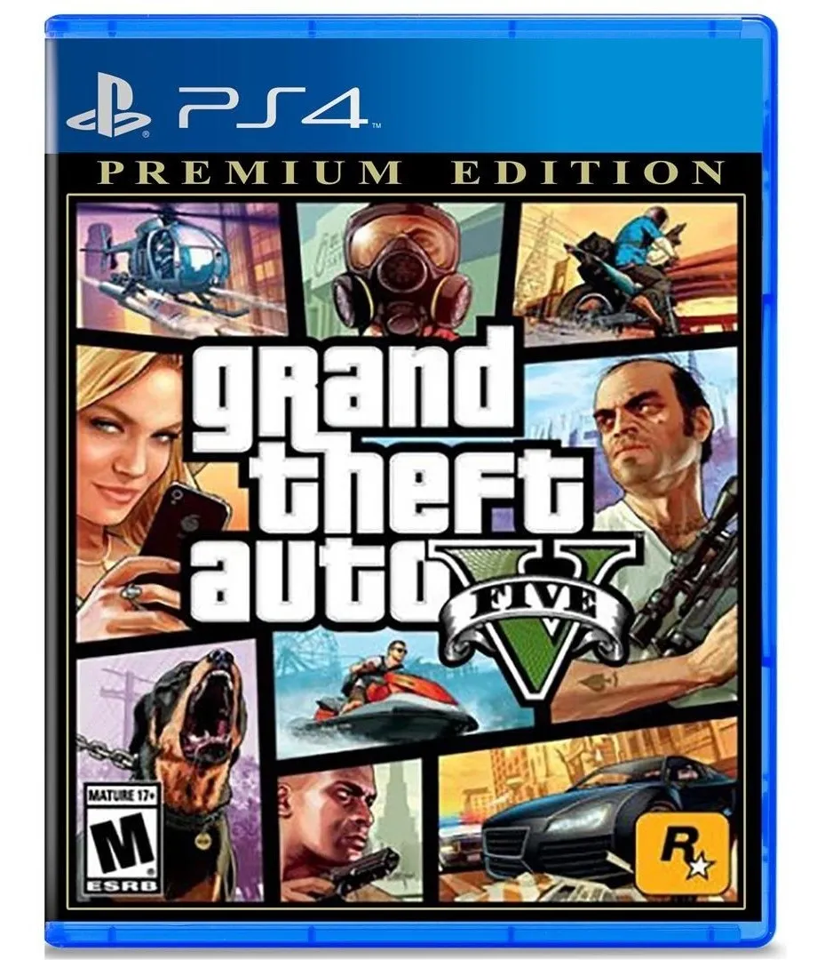 Gta 5 Grand Theft Auto V Premium Edition Ps4 Original Fisico