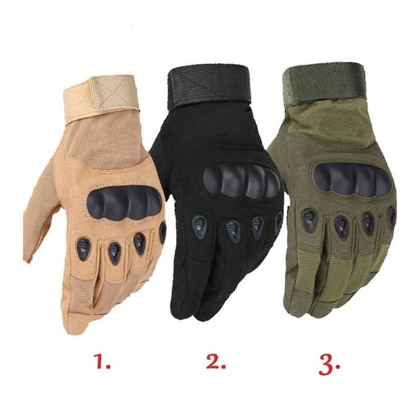 Guantes tacticos airsoft con protecciones color TAN Nuevos paintball militar