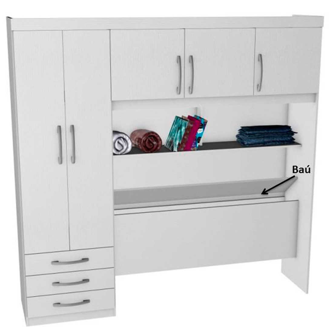 Guarda roupa Modulado Casal Com 5 Portas Branco Herval R$ 692,89 Guarda Roupa Modulado Quarto Casal ~ Guarda roupa Modulado Casal Com 5 Portas Branco Herval R$ 692,89