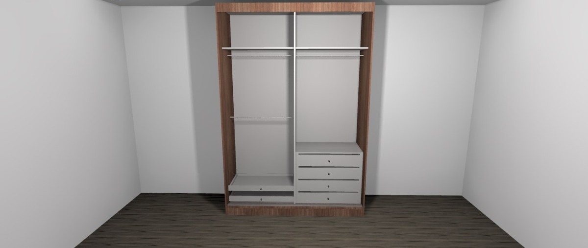 Guarda Roupa Planejado 100% Mdf Madeirado R$ 3 199,00 em Mercado Livre Armario Solteiro Planejado ~ Guarda Roupa Planejado 100% Mdf Madeirado R$ 3 199,00 em Mercado Livre