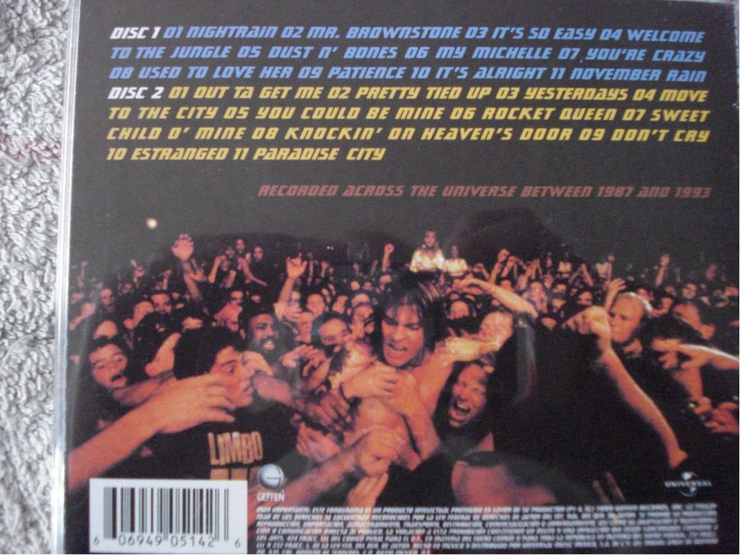 Guns N' Roses / 2cd's Musica Album Live Era 87-93 - $ 295 