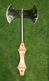 Acero Xango Doble Tipo Y De Madera Filo Vikingo Hacha O WD2H9EI