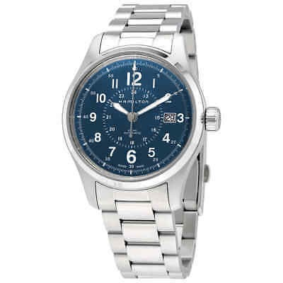 Khaki Hamilton Ace De AutomáticoEsfera AzulReloj Field DHeW2E9IbY