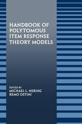 Handbook of Item Response Theory, Volume One- Models