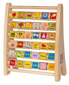 Hape De Madera Alphabet Abacus Cono Juguete yvwOP80nmN