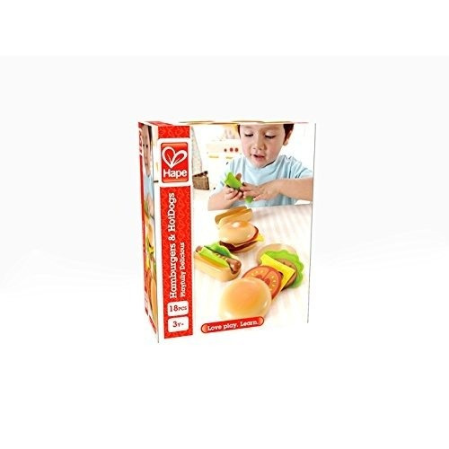 Hape Hamburger And Hot Dogs Juego De Cocina De Madera 139 000 En Mercado Libre